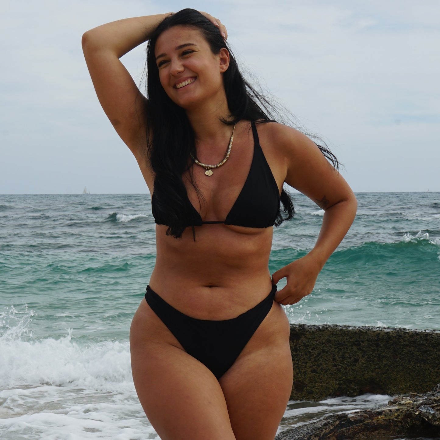 Little Black Bikini  |  Triangle Top